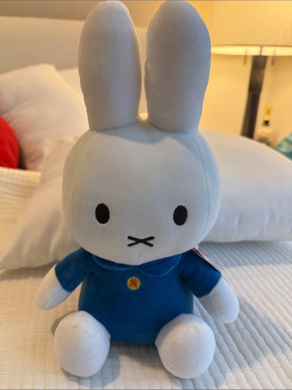 miffy White and Blue Plush Bunny – Soft Stuffed Animal